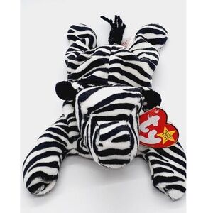 Ty Black and White Zebra Stuffed Animal